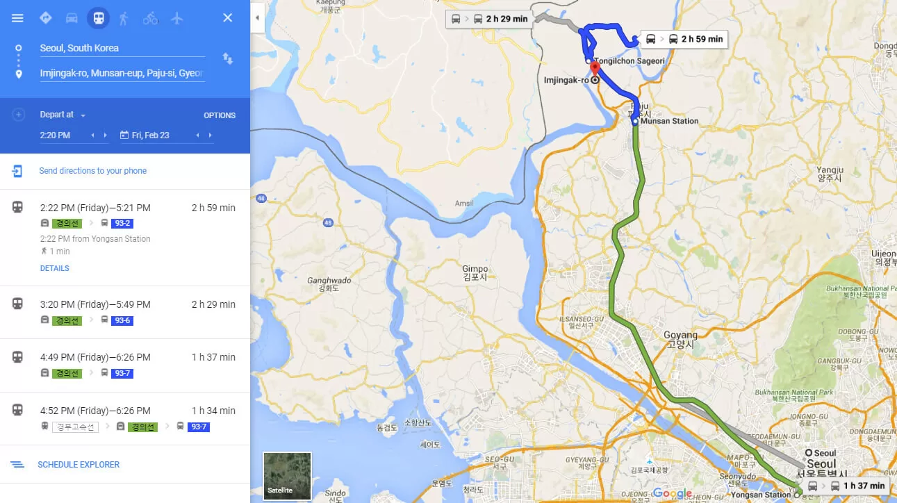 Seoul Distance North Korea Seoul Distance North Korea