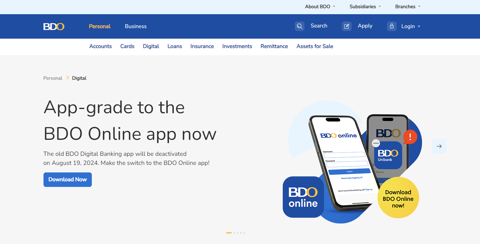 BDO Online Banking