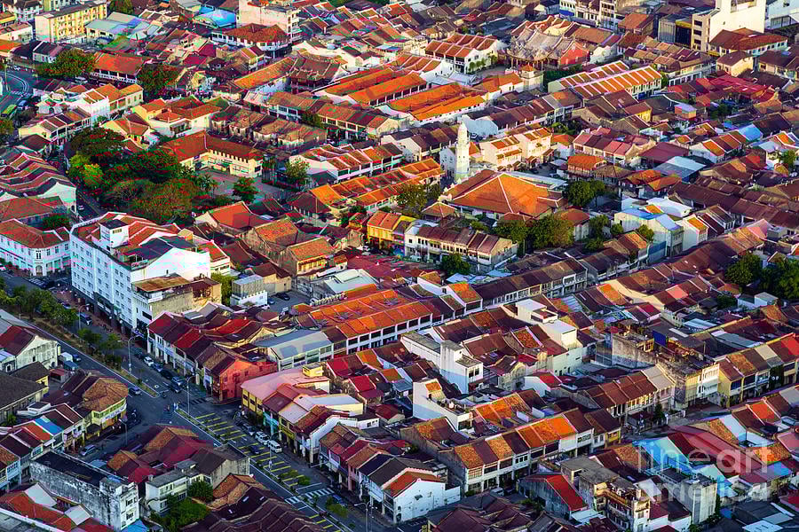 Georgetown Penang Aerial View
