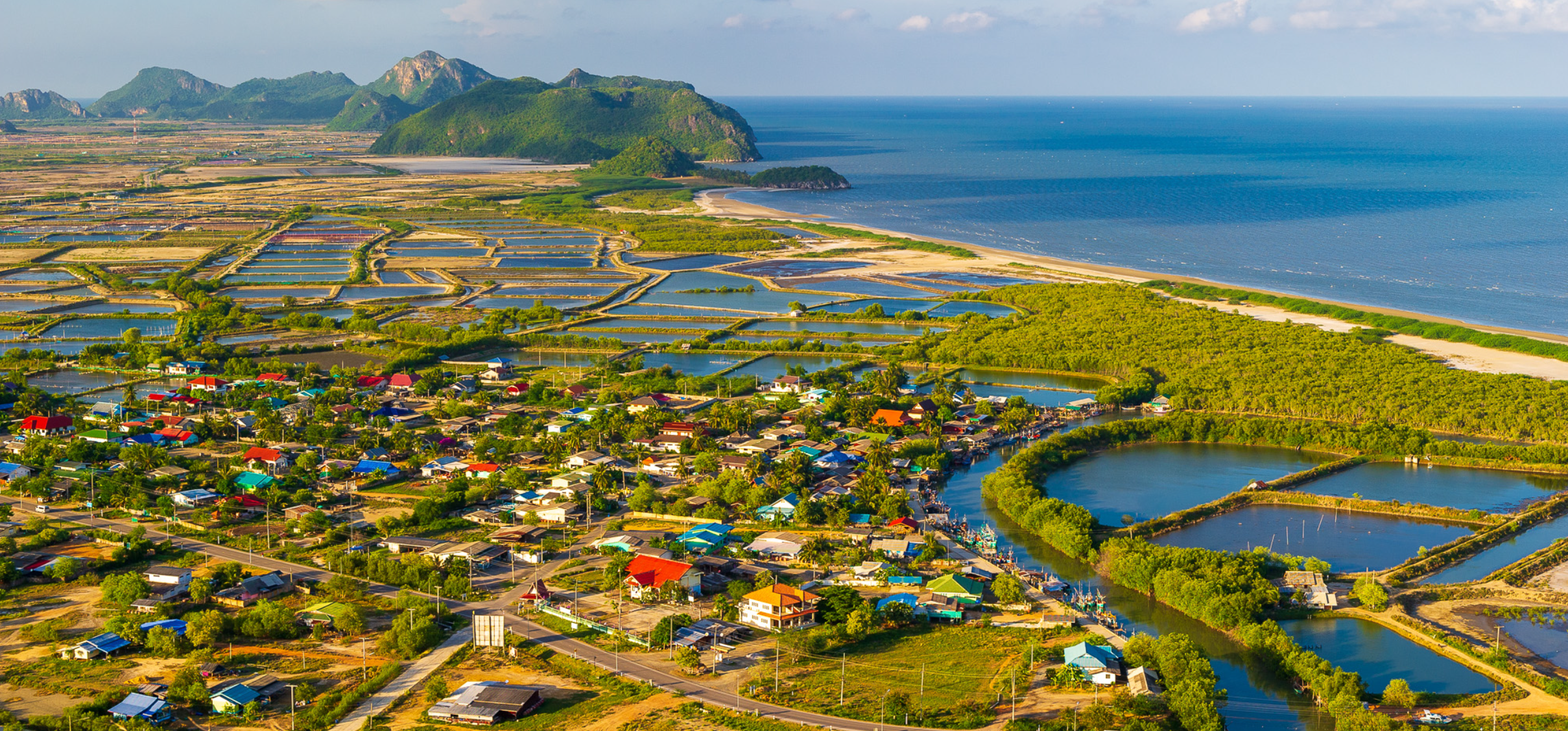 Pranburi aerial view