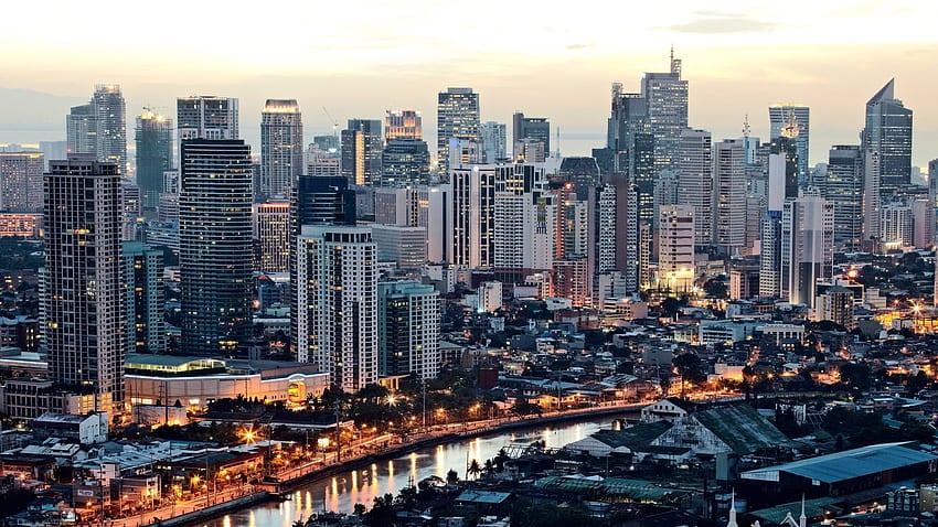 manila skyline dusk