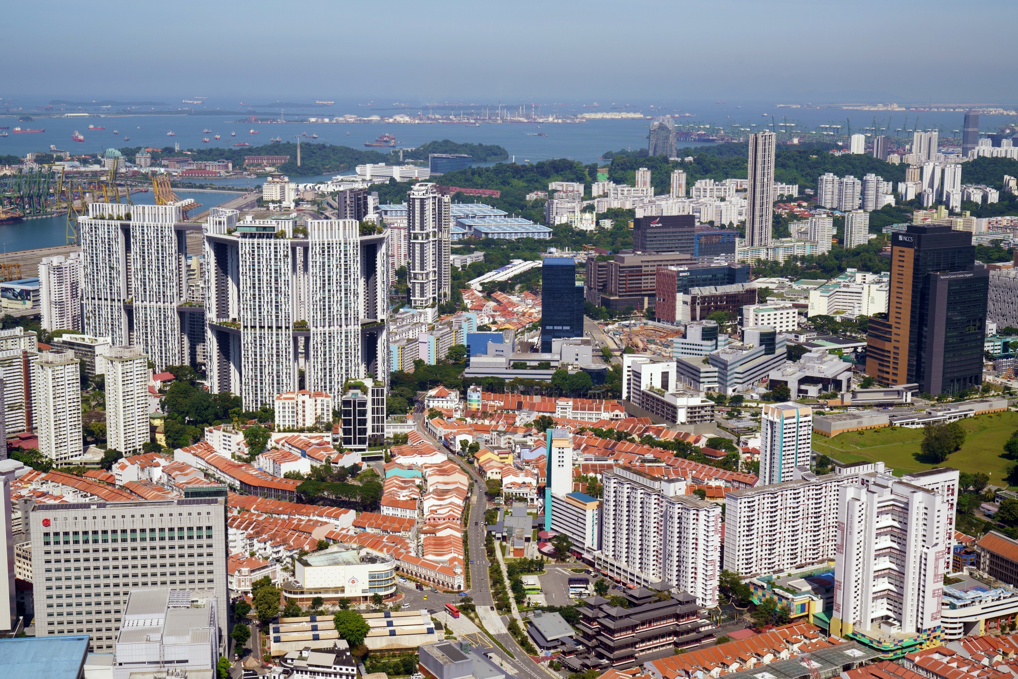 singapore residential area aerial view